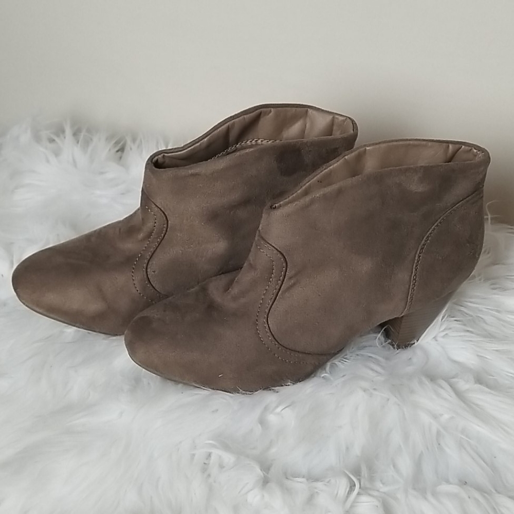 Brown Heel Bootie